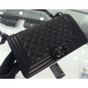 Chanel So Black Medium Boy Flap Bag in Lambskin CE03485