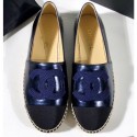 Chanel Stitching CC Logo Espadrilles Blue CE02713