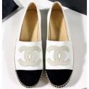 Chanel Stitching CC Logo Espadrilles White CE02203