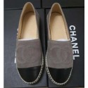 Chanel Suede CC Logo Espadrilles Camel/Black 02 CE02819