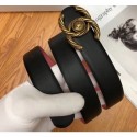 Chanel Width 3cm Braided CC Logo Buckle Leather Belt Black/Pink CE02132
