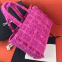 Chanel Wool Tweed Medium Zipped Shopping Bag AS0976 Pink 2019 Collection CE02537