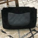 Chanel x Pharrell Oversize Suede Flap Bag Black 2019 Collection CE04206
