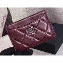 Cheap Chanel Lambskin Classic Card Holder A31510 Burgundy CE02360