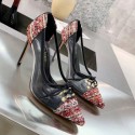 Cheap Chanel Tweed Transparent Lace-up High-Heel Pumps Red 2019 Collection CE01226