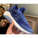 Designer Knockoff Chanel Fabric Suede Calfskin and TPU Sneakers G35202 Blue 2019 CE01944