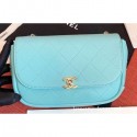 Fake Chanel Casual Trip Messenger Flap Bag Light Green 2019 CE03896