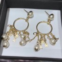 Imitation Best Chanel Pearls Chanel Chain Tassel Hoop Earrings 02 2019 Collection CE02738