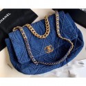 Imitation Chanel 19 Maxi Flap Bag AS1162 Denim 2020 CE03809