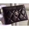 Imitation Chanel Lambskin Classic Card Holder A31510 Black CE00894