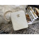 Imitation Chanel Original Small Sheepskin camera bag AS1753 white CE03775