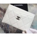 Imitation Fashion Chanel Caviar Leather Classic Card Holder A31510 White CE02229