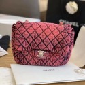 Imitation Top Chanel Quilted Denim Small Flap Bag Red 2020 Collection CE00800