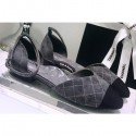 Knockoff Chanel Mary Janes G36048 Suede Gray 2020 CE01705
