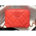 Knockoff Chanel Square Leather Mini Box Bag Matte Hardware AP1132 Red 2020 CE00753