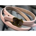 New Chanel CC Belt 15mm Width Pink 2018 CE00599