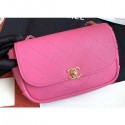 Replica AAAAA Chanel Casual Trip Messenger Flap Bag Dark Pink 2019 CE01056