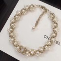 Replica Chanel Chain and Pearl Necklace Silver/White 2018 CE01297