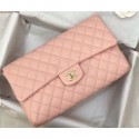 Replica Chanel Grained Calfskin Classic Clutch Bag A57650 Pink 2019 CE02744