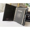 Replica Chanel Quilting Small Notebook Cover A012 Lambskin Black CE02259
