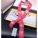 Replica Chanel Silk Twill Slim Bandeau Scarf 10x120cm AA0349 Red 2019 CE04244