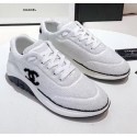 Replica Chanel Terry-cloth & Goatskin Classic Sneaker White 2020 Collection CE02064