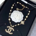 Replica Hot Chanel Bloom Pearl Bead CC Pendant Necklace 2019 Collection CE04138