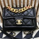 Replica Luxury Chanel Quilted Lambskin Small Flap Bag AS0936 Black 2019 Collection CE02589