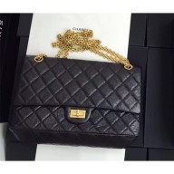 AAA Chanel Original Quality 2.55 Reissue Size 227 calfskin Bag Black with gold hardware CE03819