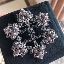 Chanel Black Pearl CC Brooch AB2204 2019 Collection CE03611