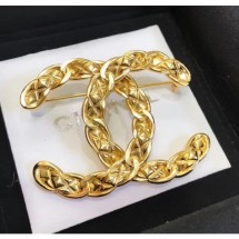 Chanel Brass CC Brooch 50 2020 Collection CE00597