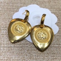 Chanel Brass Heart Earrings 35 2020 Collection CE01798