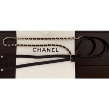 Chanel Chain and Leather Belt Black/Gold 2019 Collection CE01211