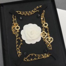 Chanel Chain Leather Long Necklace AB2582 2019 Collection CE02433