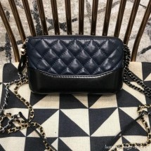 Chanel Gabrielle Clutch on Chain/Mini Bag A94505 Dark Blue/Black 2019 Collection CE02564