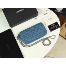 Chanel Iridescent Pearl Caviar Classic Clutch with Chain Bag A82527 Blue 2019 CE04266