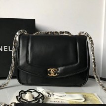 Chanel Lambskin Medium Flap Bag AS1178 Black 2019 Collection CE02246