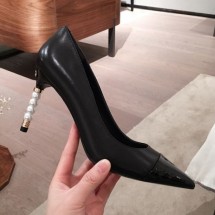 Chanel Lambskin Pearl Heel Pumps G35534 Black 2020 Collection CE03226