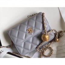 Chanel Lambskin Waist Bag AP1465 Gray 2020 CE03590