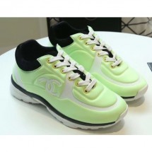 Chanel Lycra Sneakers G34765 Fluo Green 2019 CE02891