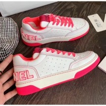 Chanel Multicolor Calfskin Leather Sneaker G35934 White/Hot Pink 2020 Collection CE04023