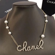 Chanel Pearl Letter Pendant Necklace 2019 Collection CE02321
