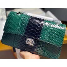 Chanel Python Classic Flap Medium Bag A1112 53 CE02273