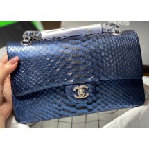 Chanel Python Classic Flap Medium Bag A1112 57 CE00984