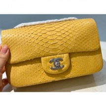 Chanel Python Classic Flap Small Bag A1116 12 CE01738