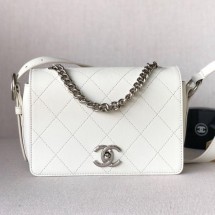 Chanel Quilted Flap Bag AS0574 White 2019 Collection CE03767