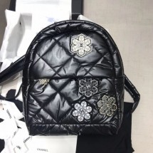 Chanel Quilted Lambskin Backpack AS1025 Black 2019 Collection CE03756