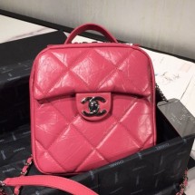 Chanel Quilted Vintage Leather Camera Case Bag AS1323 Pink 2020 Collection CE02294