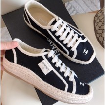 Chanel Vintage Canvas Sneakers Black 2020 CE01613