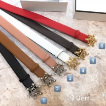 Cheap Chanel Lambskin Belt 30mm with Snowflake Buckle 2019 Collection Belt CE03595